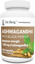 Dr. Berg Ashwagandha Capsules 1500mg - Includes Organic Ashwagandha Root with Black Pepper from Bioperine - Ashwagandha Supplements 90 Capsules...