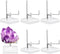6Pcs Adjustable Metal Arm Display Stand Easel with Acrylic Base Rock Display Small Easel Holder Acrylic for Fossil Coral Geodes Rock Mineral Agate...