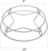 Stainless Steel Cooling Pot Rack Hot Pot Holder Steamer Rack Trivet Insulation Wok Rack Countertop Protector, 10" and 9? Reversible Size, M...