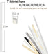 106pcs Plastic Welding Rods ABS PP PU PE PA PC TPO 7 Types of Plastic Welder Rods for Car Bumper Kayak Repair Kit with Reinforcing Stainless Steel...