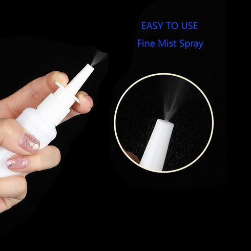 20ML White Empty Plastic Nasal Spray Bottles Pump Sprayer Mist Nose Spray Refillable Bottle For Saline Water Wash Applications Pack of 5...
