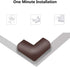 Corner Protector Baby Proof | Corner Guard Child Safety for Babies, Toddlers, Kids | Foam Corner Covers for Furniture, Table, Desk | 8 Pack (Brown...