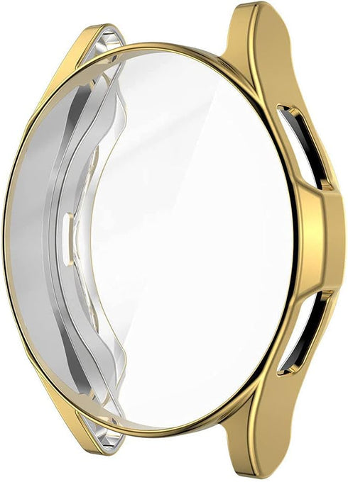 Case with Screen Protector Compatible with Samsung Galaxy Watch 4 Bluetooth Version 44mm, Scratch-Free Soft TPU Full-Cover Ultra-Thin Protective C...