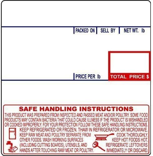Poultry Shrink Bags 10"x18" Zip Ties and Labels, 3 MIL, BPA/BPS Free, MADE IN USA (50)...