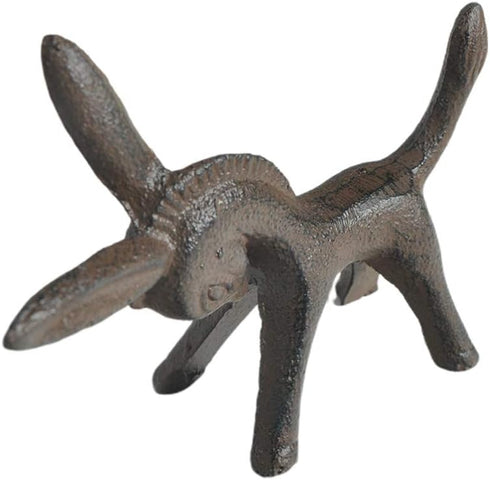 Iron Animal Figurine Donkey Horse Sculpture Desktop Animal Ornaments for Home Office Decoration...