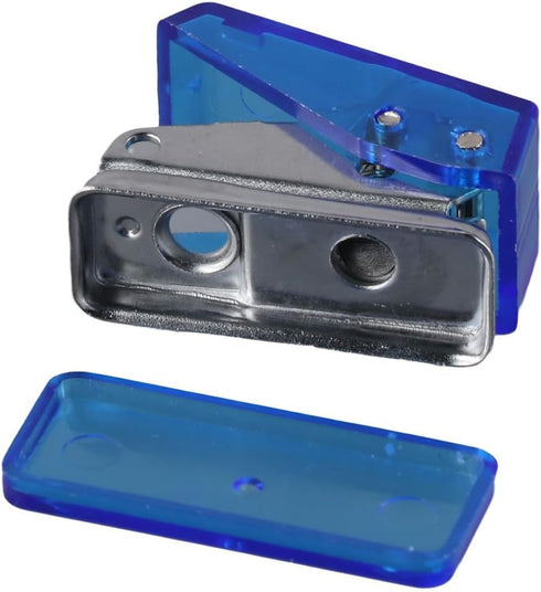 Blue Mini Office Supply Set Mini Portable Case,Include Mini Stapler,Tape Dispenser,Hole Puncher,Staples, for Office, Home, Gifts...