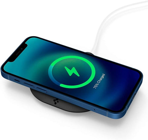 Spigen Mag Fit Designed for MagSafe Charger Pad Cover Case Compatible with iPhone 15, iPhone 14, iPhone 13, iPhone 12 Models, AirPod Pro, AirPod P...