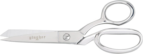Gingher Dressmaker's Fabric Scissors with Protective Sheath - 7" Stainless Steel Shears - Sharp Knife Edge Fabric Scissors - Silver...