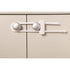 Dreambaby Sliding Cabinet Locks - Child Proof Cabinet Latches - For Kitchen, Bathroom Storage Doors Handles & Knobs - Suitable for Round & D-Shape...