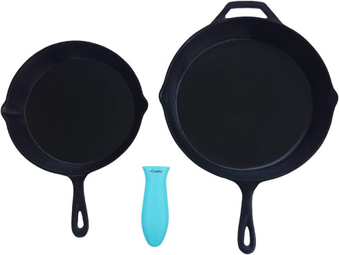 Silicone Hot Handle Holders (2-Pack Large, Turquoise)...
