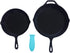 Silicone Hot Handle Holders (2-Pack Large, Turquoise)...