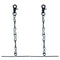 MELOTOUGH Tape Thong for Tool Belt Waist Electricians Tape Holder Chain with Keyring and trigger snap hook Black Plating 2 pack...