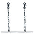 MELOTOUGH Tape Thong for Tool Belt Waist Electricians Tape Holder Chain with Keyring and trigger snap hook Black Plating 2 pack...
