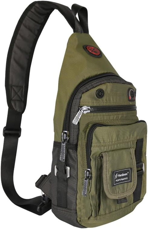 Crossbody Sling Bag Backpack for Men & Women Green...