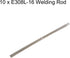 E308L-16 Welding Rod 0.04" x 9" 308 Stainless Steel Welding Rod A102 Electrodes Solder for Welding Stainless Steel Galvanized Steel 0.07 Lb...