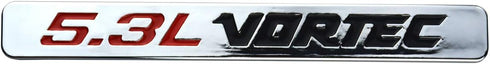 Aimoll 2pcs 5.3l Vortec Hood Emblems Replacement for Z71 GMC Engine Badge Silverado Chrome (Chrome)...