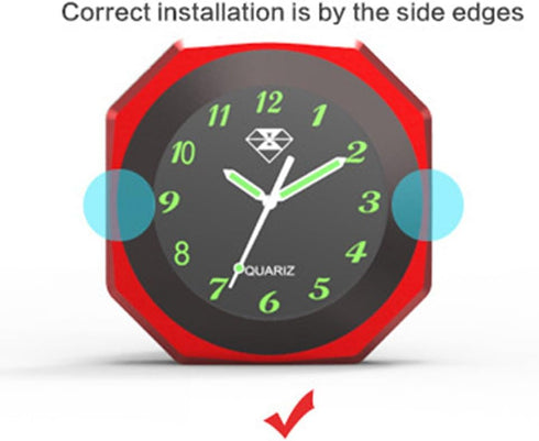 Waterproof 7/8"- 1 1/8" Handlebar Luminous Dial Motorcycle Clock for Dirt Bike Motocross Yamaha Kawasaki Honda Suzuki Harley Davidson (Black)...