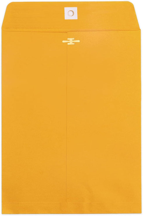 10x13 Clasp Envelopes 20 Pack, Goefun Manilla Envelopes 10x13-100GSM Kraft Paper, Large Brown Yellow Mailing Envelopes with Clasp and Gummed Seal ...