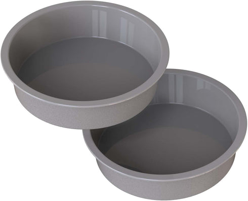 Silicone 7 inch Cake Pan Round, Set of 2 Air Fryer Baking Pan 7.5 inch, Nonstick Silicone Molds for Baking Cheesecakes, Mousses, Banana Cakes...