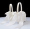 2 PCS Flower Girl Baskets Set- Cute Cherish Wedding Flower Baskets (Ivory)...