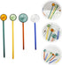 4pcs coffee spoon Coffee Spoons Glass Dessert Spoon Sugar Stirring Spoon Long Handle Teaspoon Ice Cream Spoons Honey Cake Spoon for Specialty Appe...