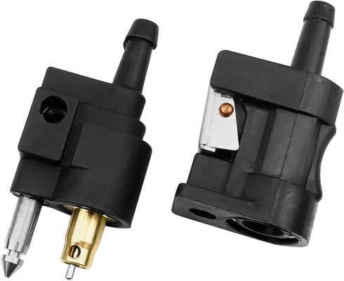 1/4 inches 6mm Barb Female Fuel Line Quick Connector and 1/4 inches 6mm Male Fuel Connector with Most Portable Fuel Tank for Yamaha Outboard Motor...