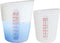 ZUYEE Silicone Measuring Cups (2 Cup + 1 Cup) Flexible Measure Melting Cups for Epoxy Resin Butter, Chocolate Squeeze Pour Baking Cup Dishwasher S...