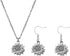 RUIZHEN Vintage Sunflower Earrings Sunflower Pendant Necklace Jewelry Set for Women...