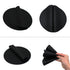 Silicone Microwave Mat 12 Inch, Non Stick Turntable Mat for Kitchen, Multi-Purpose Heat Resistant Oven Mat 2 Pack (Black)...