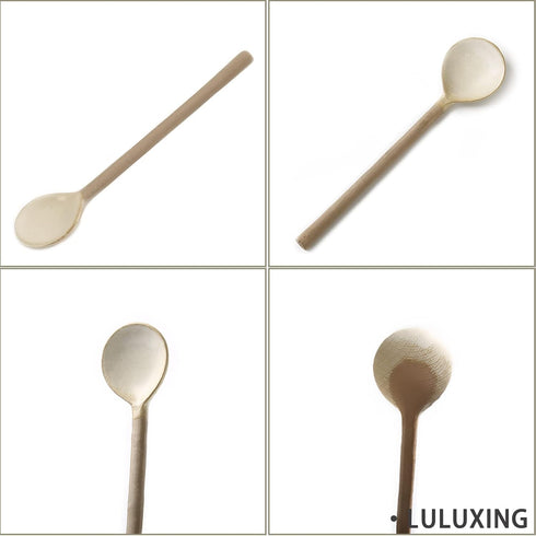 Ceramic Small Coffee Spoon Retro Small Porcelain Spoon Mini Teaspoons For Coffee Sugar Dessert Cute Tableware Pack of 3...