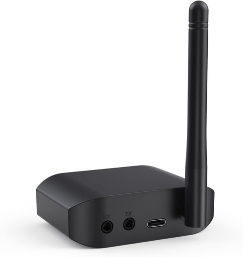 2 in 1 Bluetooth V5.3 Transmitter Receiver for TV to 2 Wireless Headphones, 3.5mm Jack Wireless Audio Adapter Support AptX Low Latency, HiFi Music...