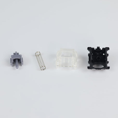 GATERON KS-15 Optical Silver Keyboard Switches, 45gf RGB LED Infrared Path Linear Key Switches for Mechanical Keyboard (35PCS, Silver)...