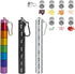 Portable Pill Case Keychain Waterproof 7 Days Pill Holder Travel Pill Container Portable Medicine Keychain Daily Airtight Pill Organizer for Outdo...