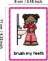 Daily Routines Learning Flashcards, High Frequency Words, Beginning Reading, Kindergarten to 1st, ESL Teaching Materials, Autism Learning Material...