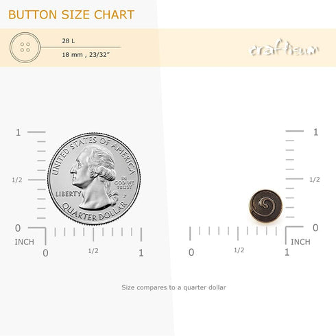 Decorative Enamel Copper Swirl Sewing Shank Buttons 20 Pcs - 10mm, 13/32"...