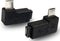 1 Pair Right Left 90 Degree Angle Micro USB Male to Micro USB Female Adapter...