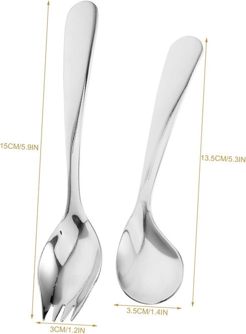 Hemoton 1 Set Elderly Tableware Handicapped Fork Spoon Angled Grip Spoon Hand Spoon Disability People Silverware Elderly Aid Utensils Scoop Cutler...