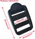 30 Pcs 5/8" (15mm) Plastic Tension Locks Triglide for Belt Backpack Camping Bag Belt Suitcase, Black...
