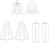 Vogue Misses' Fitted Lined Peplum Jacket, Skirt and Tapered Pants Sewing Pattern Packet, Design Code V2018, Sizes 12-14-16-18-20, Multicolor...