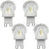 Lxcom Lighting G9 LED Bulb 2W Dimmable Globe Crystal LED Light Bulbs 20W Equivalent G9 Base COB Light Bulbs Daylight White 6500K 150LM 110V for Ho...