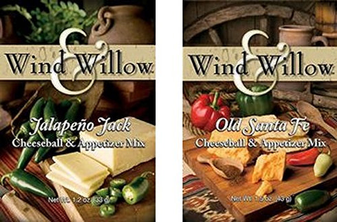 Wind & Willow"All American" Savory Cheeseball and Dip Mix Variety Pack (Jalapeno Jack/Old Santa Fe)...
