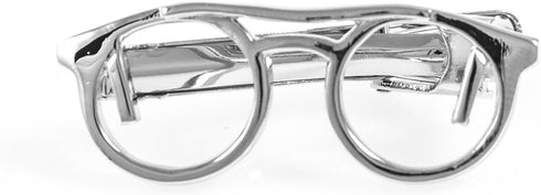 Eyeglass Glasses Pair of Cufflinks & Tie Bar Clip with Presentation Gift Box & Polishing Cloth...