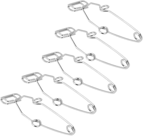 5PCS Spring Test Tube Holders Steel Clip Clamp Holder Testing Tube Holder Laboratory Test Tube Clip Laboratory Experiment Testing Holder 14.5cm Le...