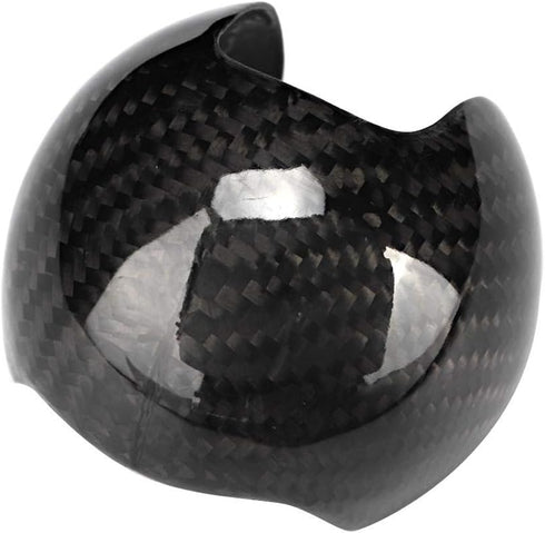 KIMISS Gear Shift Knob Cover, Car Carbon Fiber Gear Shift Knob Head Cover Fit for A3 2012-2018 Left-Hand Driving...