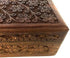 New Age Imports, Inc. GIFT IDEAS~ Floral Carved Handmade Wooden Box 4 inches by 6 inches~Ideal for storing Jewelry, Coins, Tartot cards, Small Tre...
