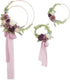 12pcs Wooden Bamboo Floral Hoop Wreath Macrame Craft Dream Catcher Hoops Rings for DIY Weddding Wreath Decor, Macrame Dreamcatcher, Wall Hanging C...