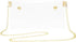 Women's Clear Crossbody Bag Transparent Shoulder Clutch Handbag with Chain...