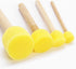 48 Pieces Round Sponges Brush Set, Round Sponge Brushes for Painting, Wooden Handle Foam Brush Sponge Painting Tools for Kids Painting Crafts...