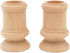 Wooden Candle Cups Classic-Style, 2-1/2 inch with 7/8 inch Taper Candle Hole, Set of 4 Ufinished Candlesticks, by Woodpeckers...