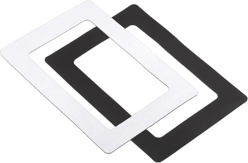 PATIKIL Magnetic Picture Frame, 2 Pack Magnetic Photo Frame Picture Holder Holds 4x6 Inch Photos for Refrigerator Metal Home Office, PVC White...